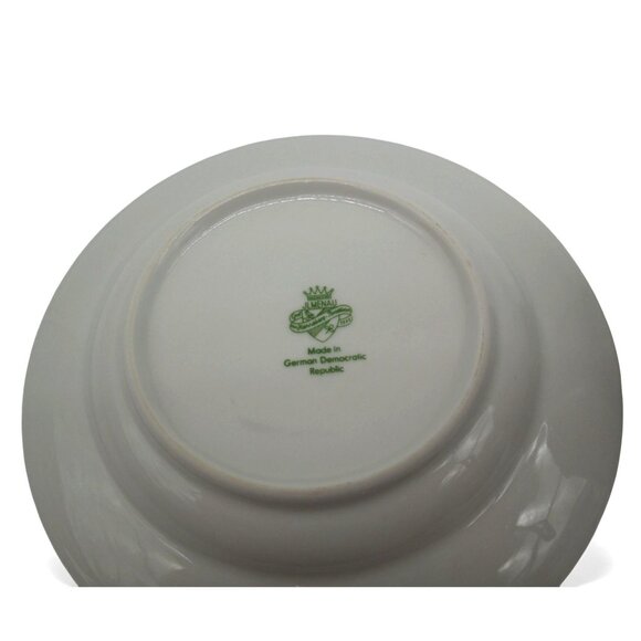 JLMENAU Graf Von Henneberg Floral Gold Trim Cup & Saucer Germany Vintage - Picture 11 of 11